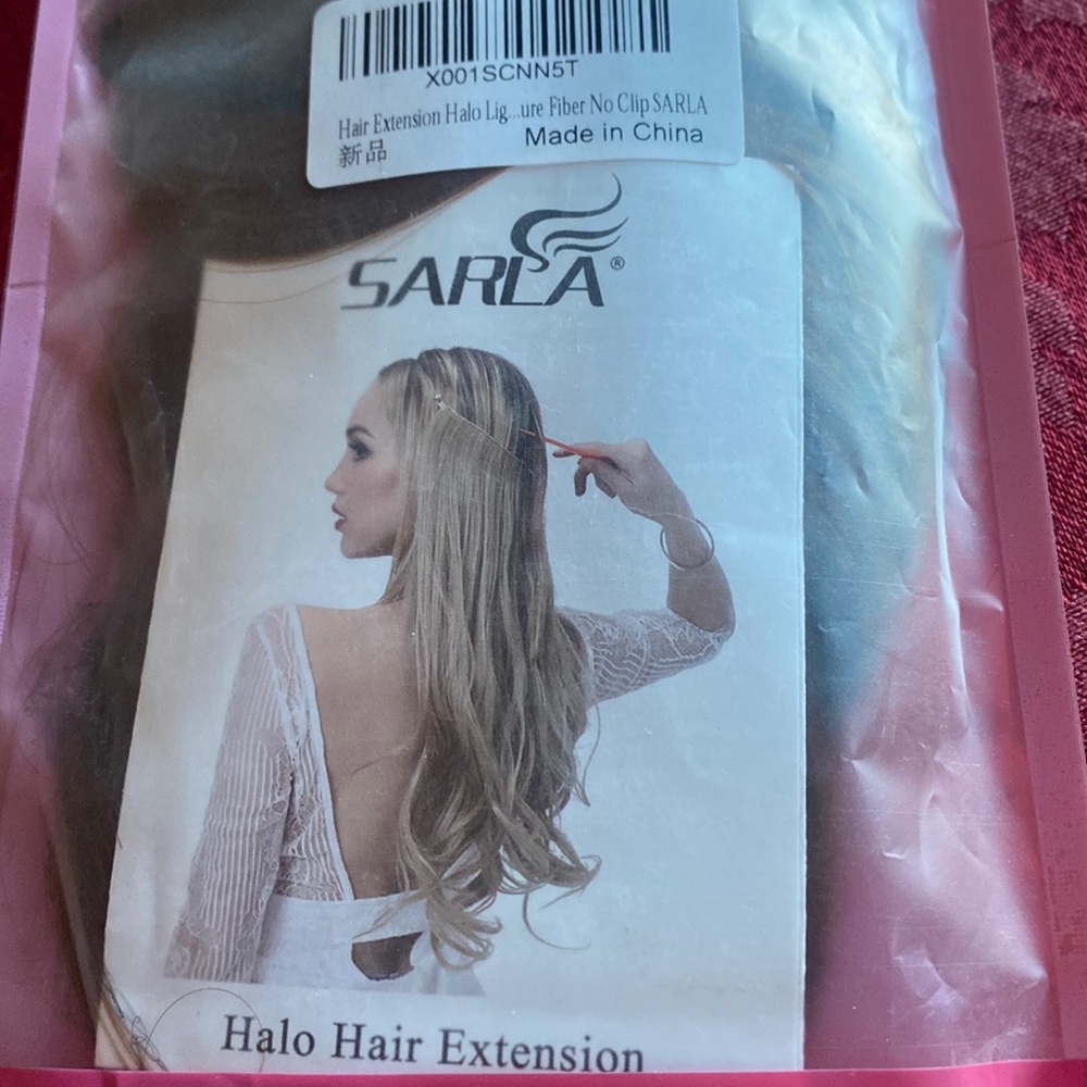 NWT Sarla Halo Hair Extensions No clip
